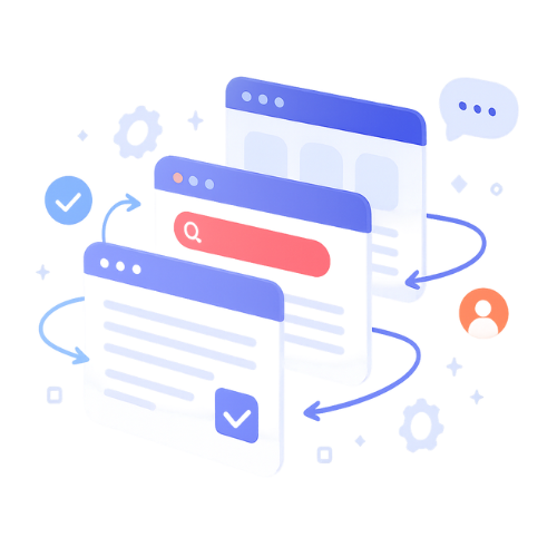 Web and landing page integration