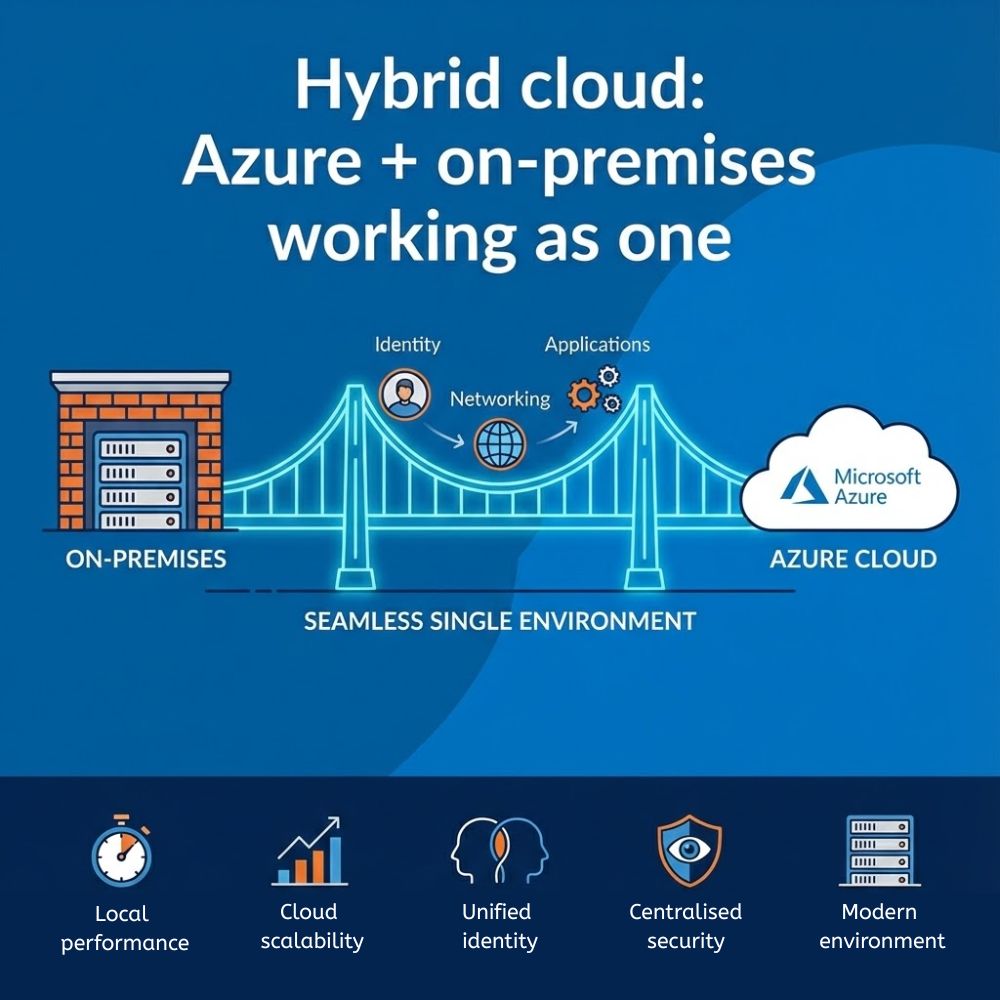 Hybrid cloud Azure on premises working as one